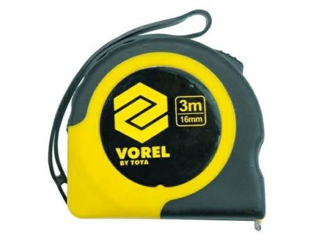 VOREL MIARA ZWIJANA ŻÓŁTO-CZARNA 10m x 25mm