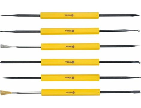 VOREL ZESTAW NARZĘDZI LUTOWNICZYCH 6cz.