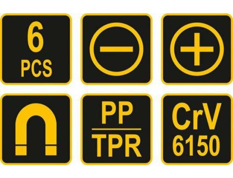 VOREL WKRĘTAKI KOMPLET 6el. - 2