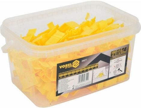 VOREL KLIPSY POZIOMUJĄCE PŁYTKI 6-9mm 100szt. - 2