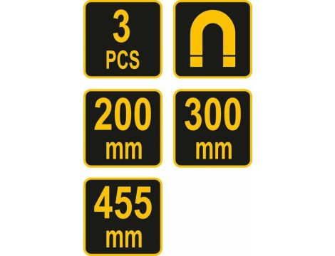 VOREL LISTWY MAGNETYCZNE KOMPLET 3szt. - 2