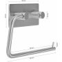 FALA UCHWYT NA PAPIER TOALETOWY STEELY Z TAŚMĄ 3M - 3