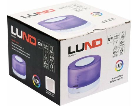 LUND NAWILŻACZ POWIETRZA DYFUZOR ZAPACHU 500ml BIAŁY Z PILOTEM - 4