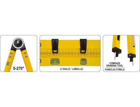 VOREL KĄTOMIERZ NASTAWNY BUDOWLANY 500mm - 2