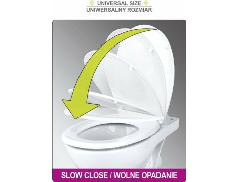 FALA DESKA WC WOLNOOPADAJĄCA Z NAKŁADKĄ DLA DZIECI 2w1, WYPINANA PP-O - 7