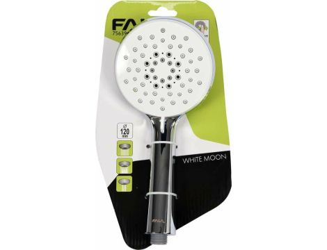 FALA SŁUCHAWKA PRYSZNICOWA WHITE MOON 120MM 3 FUNKCJE - 2