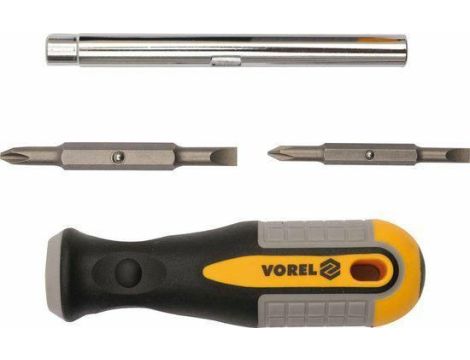 VOREL WKRĘTAK Z WYMIENNYMI KOŃCÓWKAMI 6w1 64654