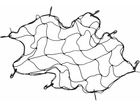 VOREL SIATKA DO BAGAŻNIKA Z HAKAMI 90x90cm