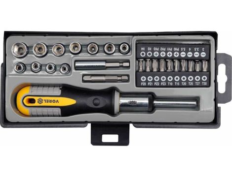 VOREL WKRĘTAK Z GRZECHOTKĄ I BITAMI 36el.