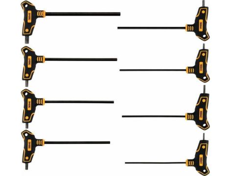 VOREL KLUCZE SZEŚCIOKĄTNE / HEX  Z RĘKOJEŚCIĄ 8szt.