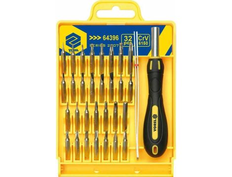 VOREL WKRĘTAKI PRECYZYJNE 32szt.CrV Z KOŃC.
