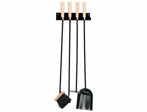 VOREL ZESTAW NARZĘDZI DO KOMINKA 4 elem. WISZĄCY