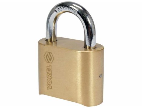VOREL KŁÓDKA MOSIĘŻNA SZYFROWA 50mm MECHANIZM OD SPODU