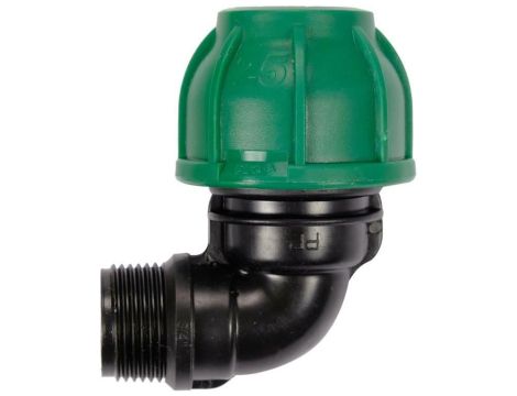 FLO KOLANKO DO RUR PE 90st. GZ 25mm x 3/4`` DO INSTALACJI WODNYCH