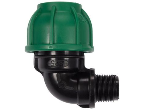 FLO KOLANKO DO RUR PE 90st. 25mm x GZ 1/2" DO INSTALACJI WODNYCH