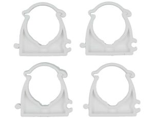 VOREL UCHWYTY ZAMYKANE DO RUR 25mm 4szt..