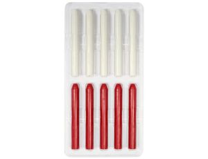 VOREL WKŁADY/RYSIKI WOSKOWE FI 10 x 85mm DO OŁÓWKA