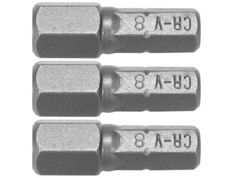 STHOR KOŃCÓWKI HEX H8x25mm /3szt....