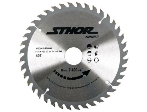 STHOR PIŁA TARCZOWA WIDIOWA 184x30x40z