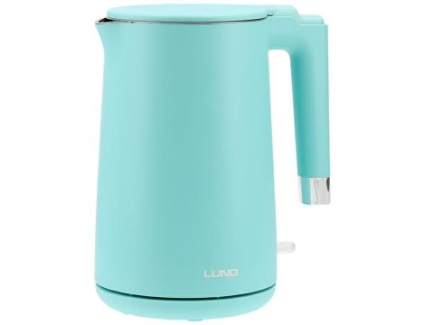 LUND CZAJNIK ELEKTRYCZNY 1,5L TURKUSOWY   COOL TOUCH