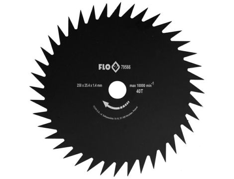 FLO TARCZA ZĘBY UKOŚNE DO KOSY 250/25,4mm
