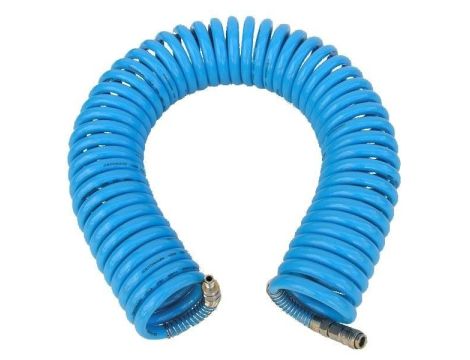 ADLER PRZEWÓD / WĄŻ PNEUMATYCZNY SPIRALNY 6,5 x 10mm 10m POLIURETANOWY, ZE ZŁĄCZKAMI