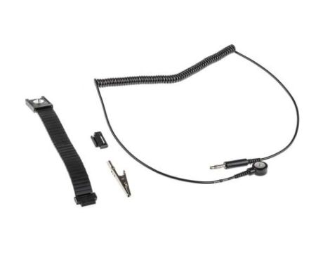 Opaska antystatyczna na nadgarstek z przewodem, 4mm Tak, dł. przewodu 1.8m, RS PRO Pojedynczy przewód