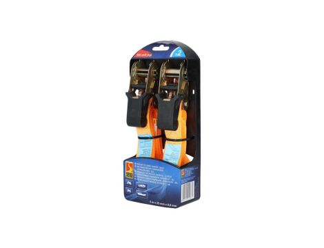 Pasy transportowe zabezpieczające z napinaczem 5m 500kg 2 sztuki SENA