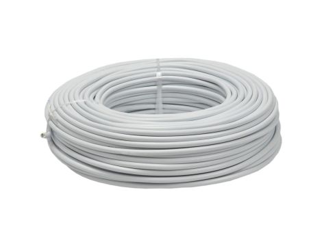 Kabel warsztatowy OWY / H05VV-F 2x0,75mm2 biały 300/500V giętki linka Elektrokabel /100m/