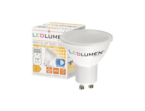 Żarówka LED PAR16-AP GU10 8W 2835 LED WW
