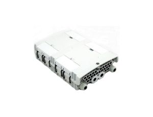 Mufa przełącznica światłowodowa podwieszana FO na 24+3 adapterów SC simplex 4:24 ( 4 wejścia, 24 wyjść ) z tackami ( 24 spawów +