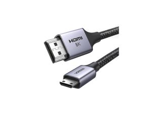 Kabel Ugreen HD163 15515 mini HDMI / HDMI 2.1 8K 2m - szary