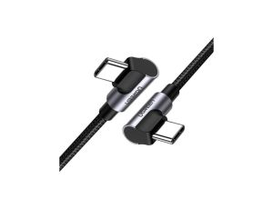 Kabel Ugreen US323 kątowy USB-C - USB-C PD QC 60W 3A 2m - czarny