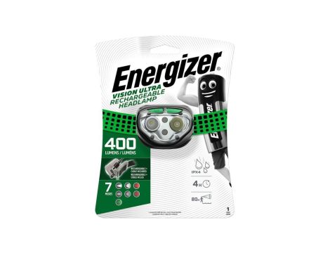 Latarka czołowa, czołówka ładowalna Energizer Vision Ultra Rechargeable Headlamp 400 lumenów