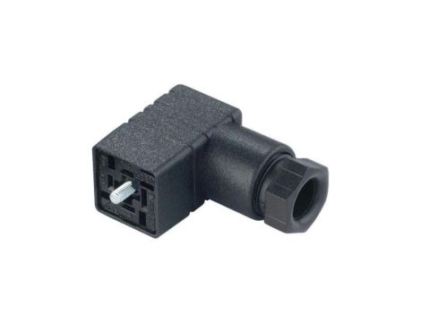 Gniazdo kablowe zaworowe typ C zgodnie z DIN EN 175 301-803-C 3 + PE PG 7 250 V AC/DC GDSN 307 schwarz