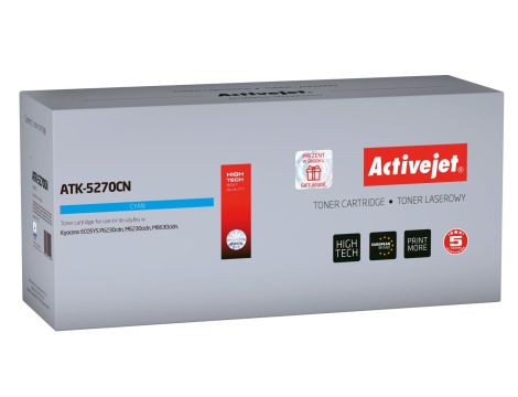 Toner Activejet ATK-5270CN (zamiennik Kyocera TK-5270C Supreme 6000 stron niebieski)