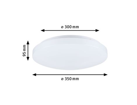 Plafoniera AXIN  2X E27 max. 18W IP44 okrągła 255mm 230V biały / tworzywo sztuczne - 5