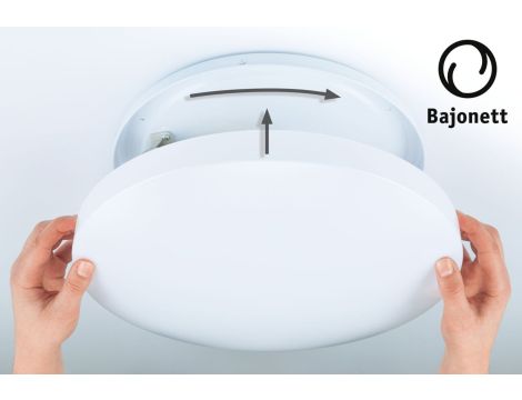 Plafoniera AXIN  2X E27 max. 18W IP44 okrągła 255mm 230V biały / tworzywo sztuczne - 7