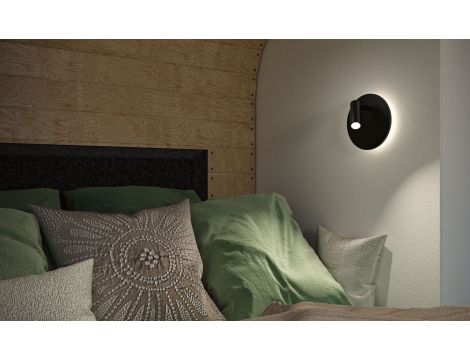 Mobilna lmapa ścienna AIORA LED DIM 0,7W + baclight 0,6W 2700K 78 + 82lm USB-C Aku czarny / tworzywo sztuczne - 11