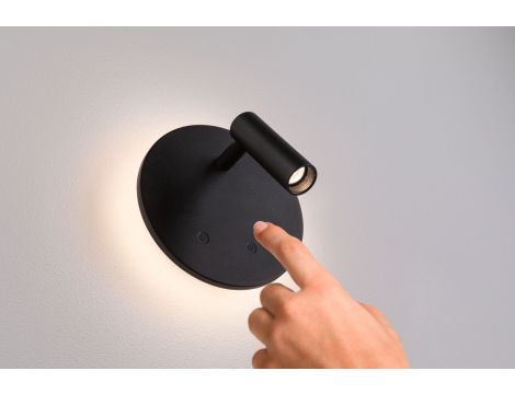 Mobilna lmapa ścienna AIORA LED DIM 0,7W + baclight 0,6W 2700K 78 + 82lm USB-C Aku czarny / tworzywo sztuczne - 4