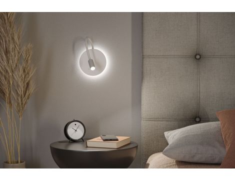 Mobilna lmapa ścienna MIORA LED DIM 0,7W + baclight 0,6W 2700K 78 + 82lm USB-C Aku biały / tworzywo sztuczne - 8