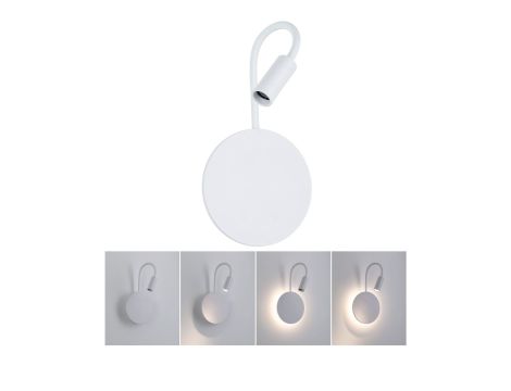 Mobilna lmapa ścienna MIORA LED DIM 0,7W + baclight 0,6W 2700K 78 + 82lm USB-C Aku biały / tworzywo sztuczne