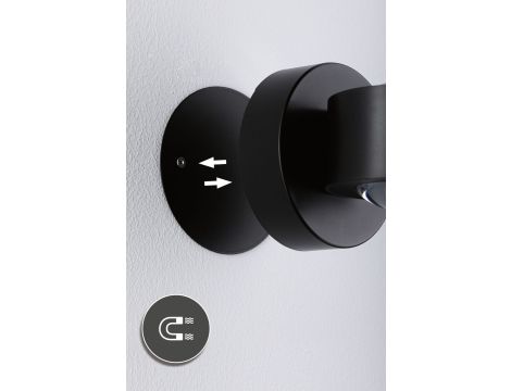 Mobilna lmapa ścienna ZORIK LED DIM 2x1,1W góra/dół 2700K 2x110lm USB-C Aku IP44 czarny / tworzywo sztuczne - 4