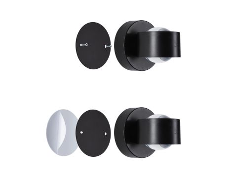 Mobilna lmapa ścienna ZORIK LED DIM 2x1,1W góra/dół 2700K 2x110lm USB-C Aku IP44 czarny / tworzywo sztuczne - 7