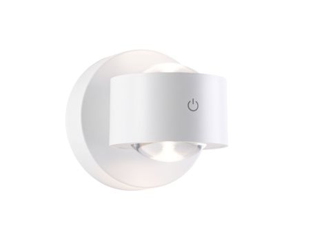 Mobilna lmapa ścienna ZORIK LED DIM 2x1,1W góra/dół 2700K 2x110lm USB-C Aku IP44 biały / tworzywo sztuczne - 2
