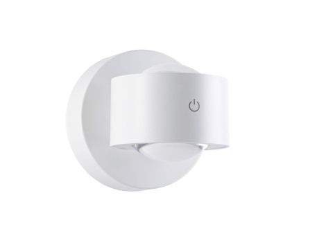 Mobilna lmapa ścienna ZORIK LED DIM 2x1,1W góra/dół 2700K 2x110lm USB-C Aku IP44 biały / tworzywo sztuczne - 3