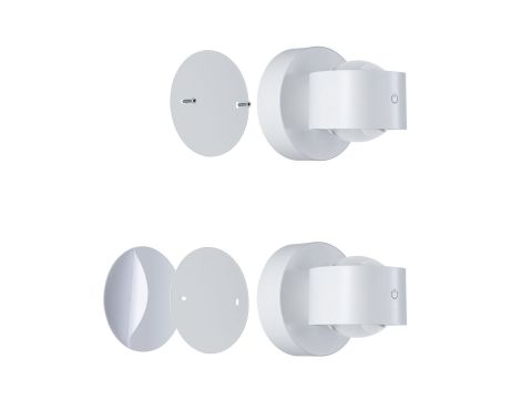 Mobilna lmapa ścienna ZORIK LED DIM 2x1,1W góra/dół 2700K 2x110lm USB-C Aku IP44 biały / tworzywo sztuczne - 7