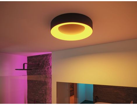 Plafoniera CASCA SH Zigbee RGBW DIM LED 20W 1750lm okrągła 400mm 2200 - 6500 K IP44 230V Czarny mat / tworzywo sztuczne - 10