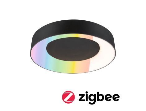 Plafoniera CASCA SH Zigbee RGBW DIM LED 20W 1750lm okrągła 400mm 2200 - 6500 K IP44 230V Czarny mat / tworzywo sztuczne