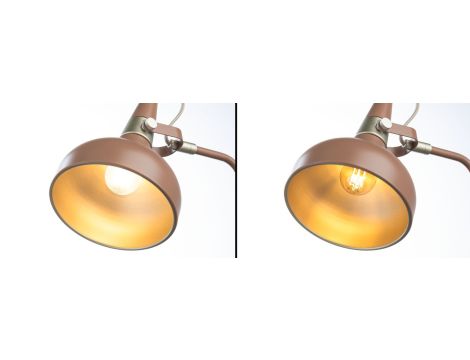 Lampa stołowa Neordic Juna max.20W E14 230V nugat / złoty / metal - 4